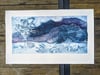 Mountain Treehouse Collagraph