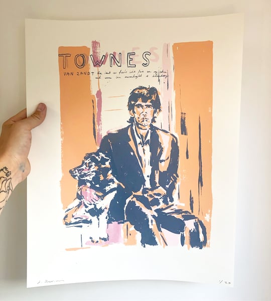 Image of 'Townes With Dog' Print