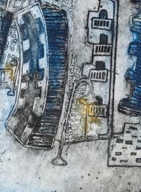 Image 3 of Urban Evening Collagraph