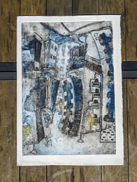 Image 2 of Urban Evening Collagraph