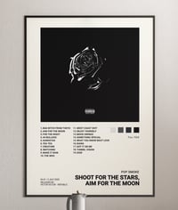 Image 4 of  Pop Smoke - Shoot for the Stars Aim for the Moon Album Cover Poster