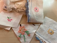 Image 3 of TINY "vintage lace and crochet edgings/small embroideries"