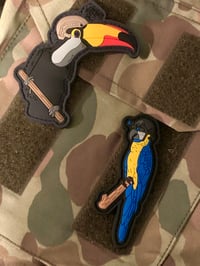 Image 5 of Golden Macaw Patch & Sticker Combo