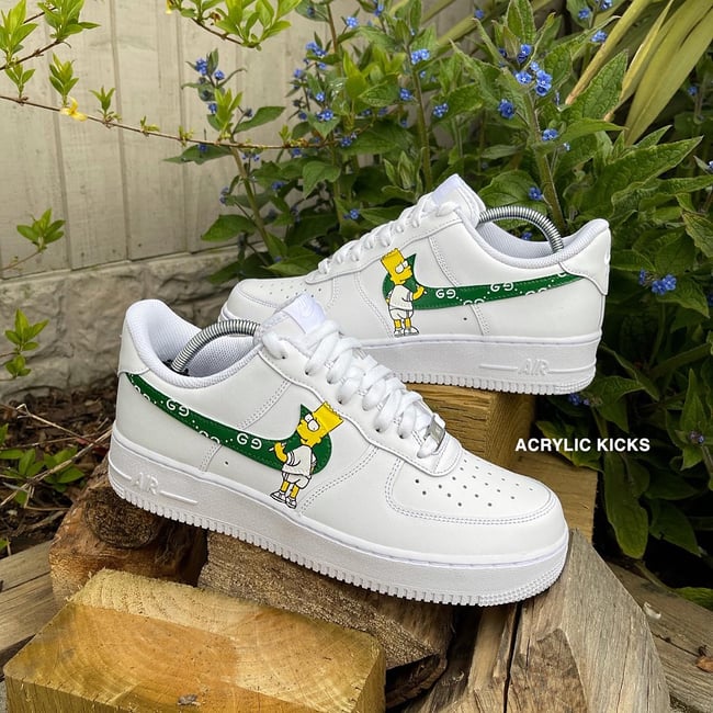 Air force 1 store bart simpson