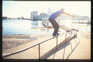 Bob Burnquist Jack London Square Oakland 1992 by Tobin Yelland