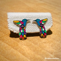 Image 1 of De Colores Hummingbird Studs