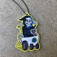 Image 1 of RR #134 Death By Coffee Hot Rod Reaper Air Freshener