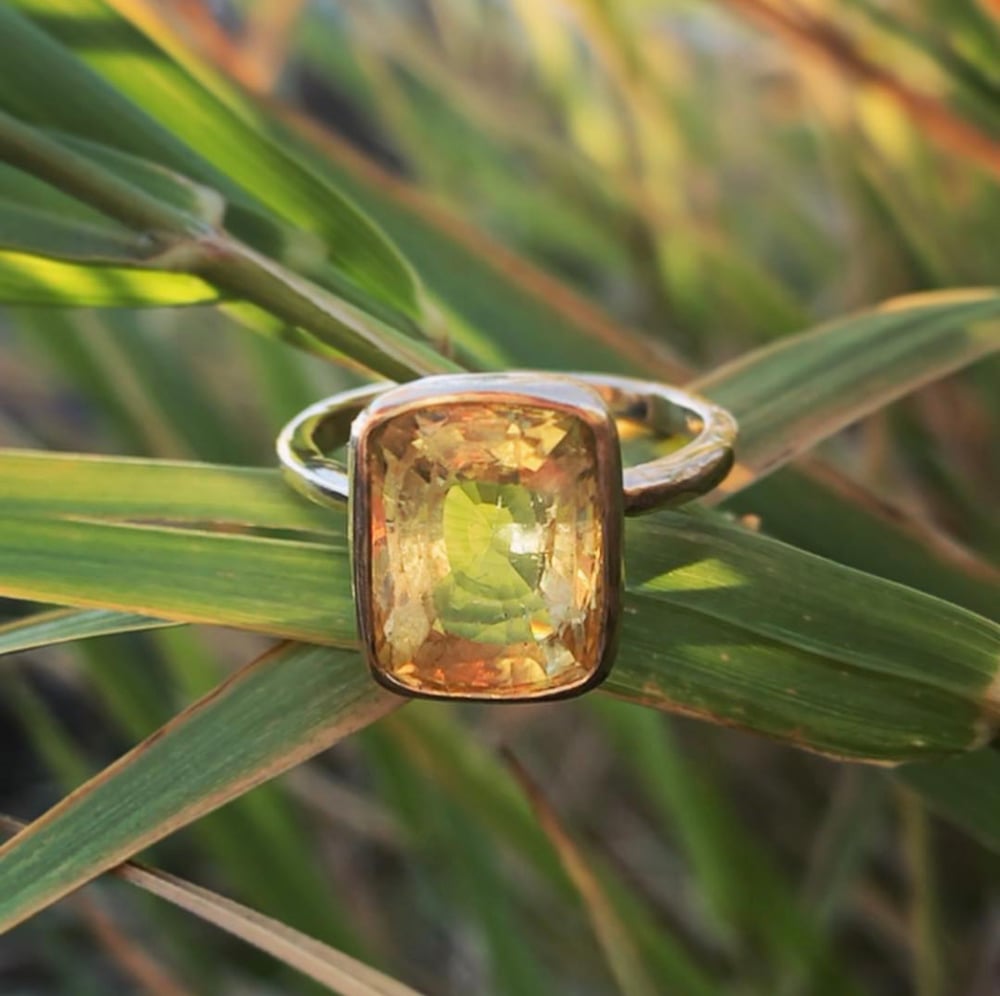 Image of Yellow Sapphire ring for Claire