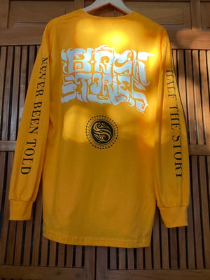 Image of “ Back Stories” long sleeve yellow 