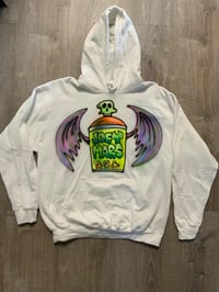 Image 2 of 1/1 Airbrush Hoodie on a Large White Hoodie