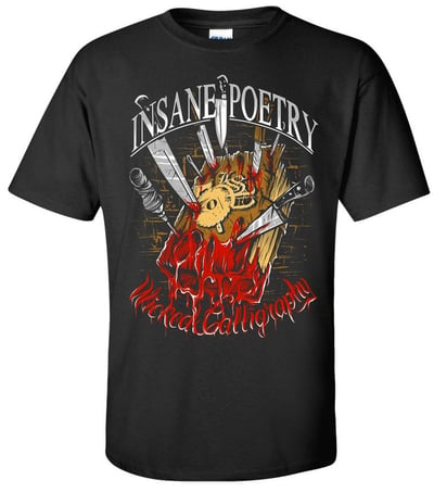 Image of INSANE POETRY: WICKED CALLIGRAPHY  Reg Shirt