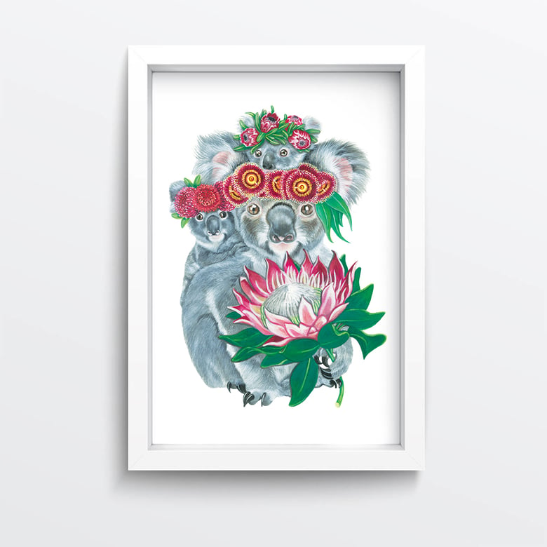 Image of Flower Crown Family Giclée Print