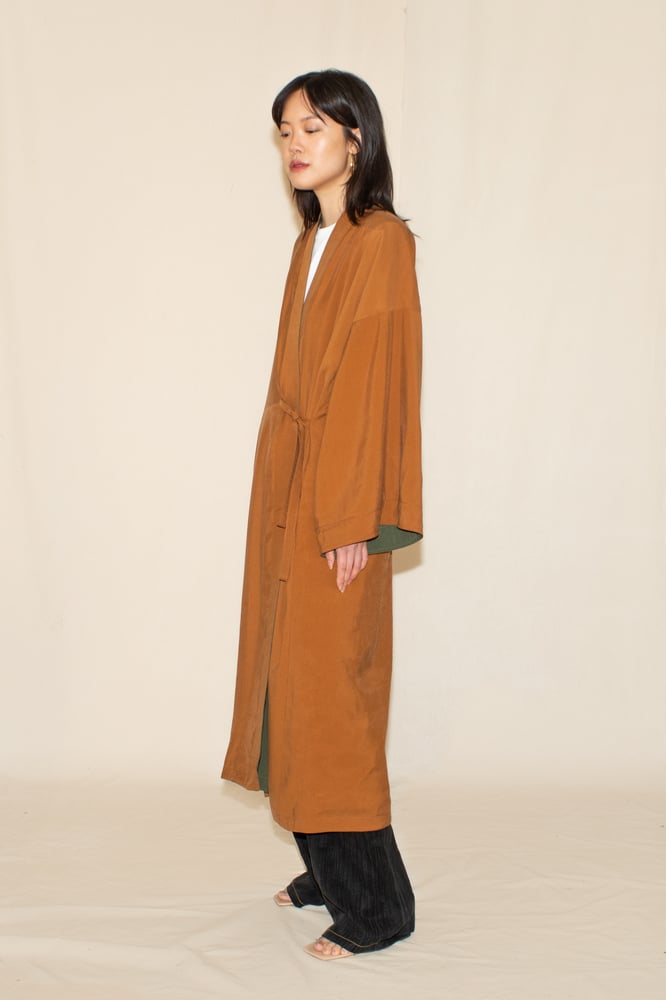 Image of Ochre-Moss Reversible Robe