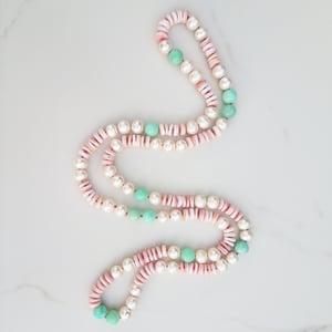 Pearl, Conch Shell, & Chrysoprase Helix Necklace 