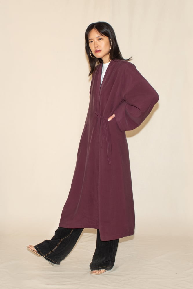 Image of Reversible Ash-Plum Robe
