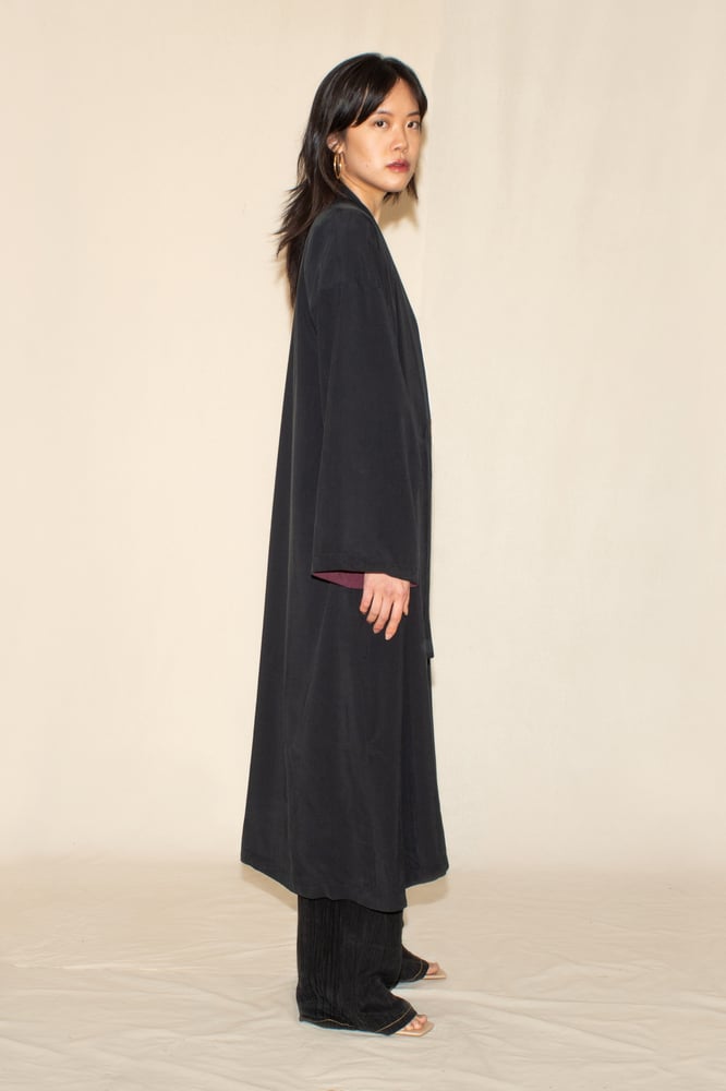 Image of Reversible Plum-Ash Robe