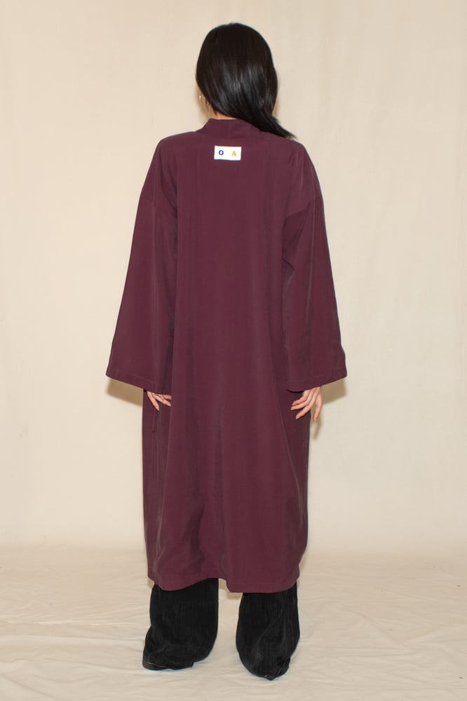 Image of Reversible Plum-Ash Robe