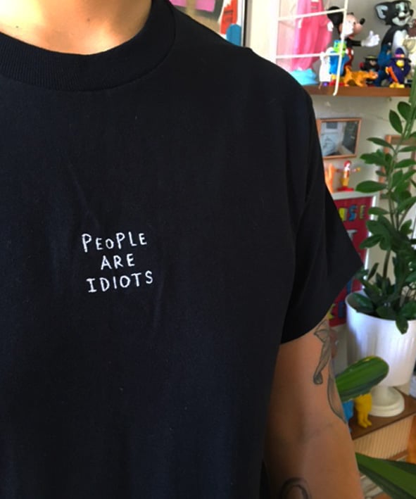 Image of Custom Embroidered Words T-Shirts