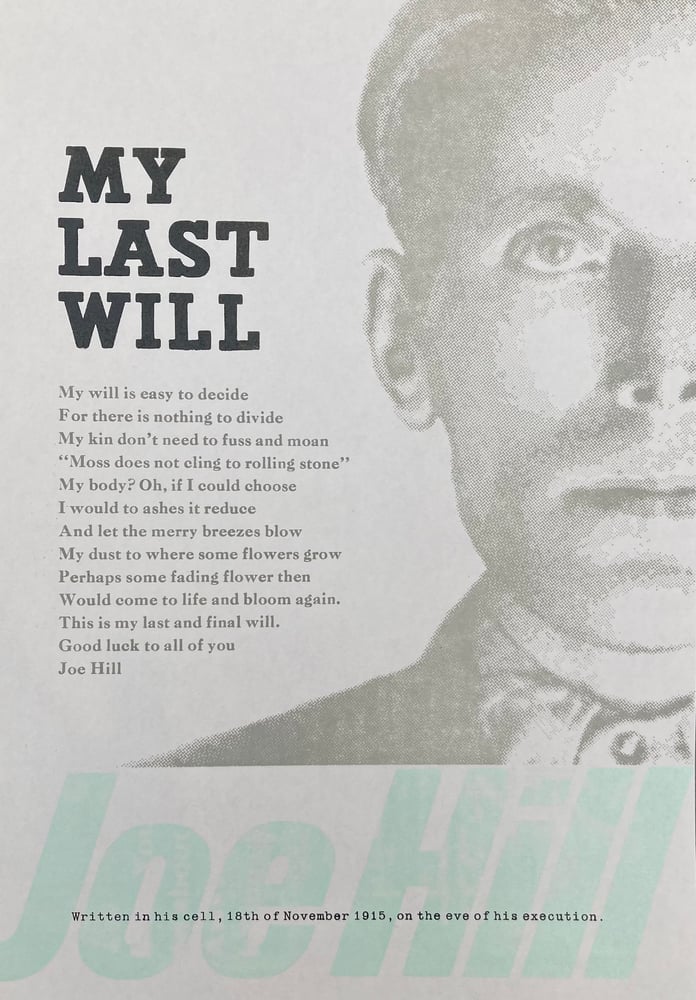 Image of My Last Will by Joe Hill