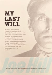 Image 1 of My Last Will by Joe Hill