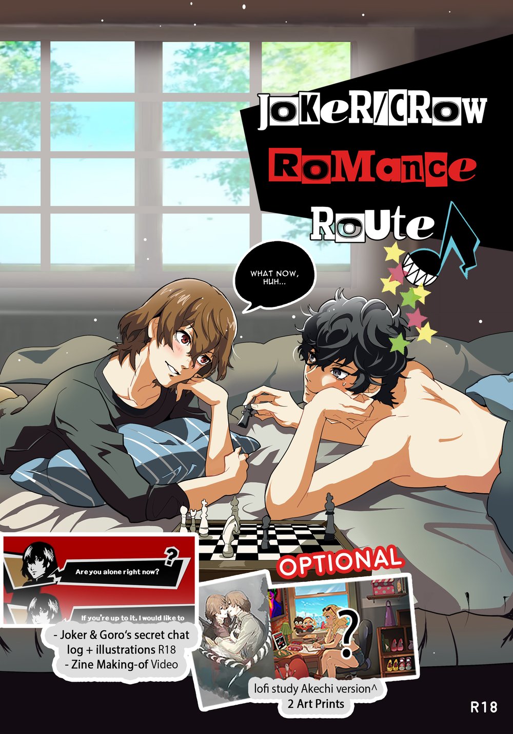 (Printed + PDF) Joker/Crow Romance Route R18 zine ⭐⭐⭐⭐⭐⭐⭐⭐⭐⭐