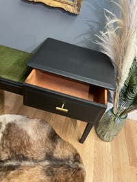 Image 3 of Black green & gold telephone table 