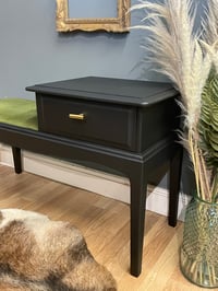 Image 2 of Black green & gold telephone table 