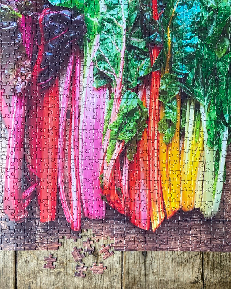 Image of 'Rainbow Chard' 1000 Piece Limited Edition Jigsaw