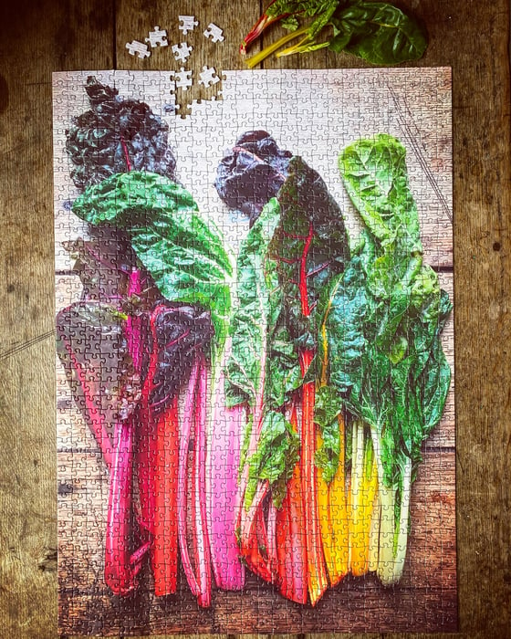 Image of 'Rainbow Chard' 1000 Piece Limited Edition Jigsaw