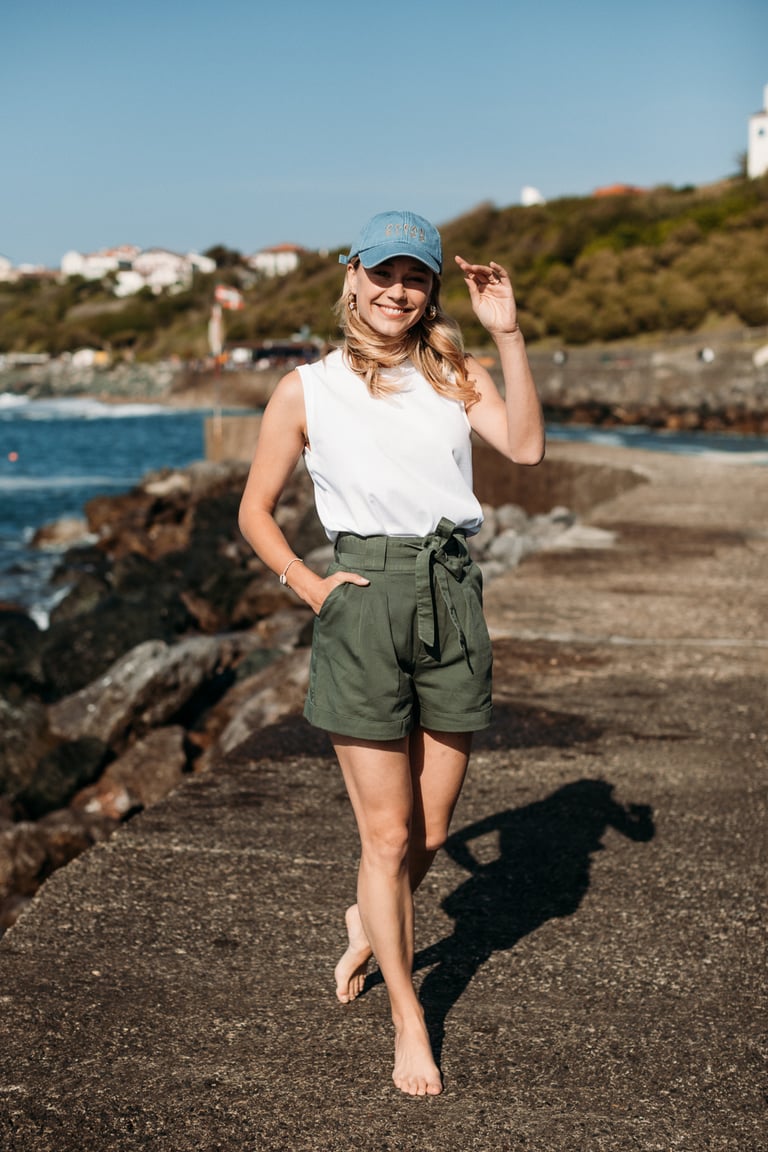 SHORT GABY - KAKI Image 4