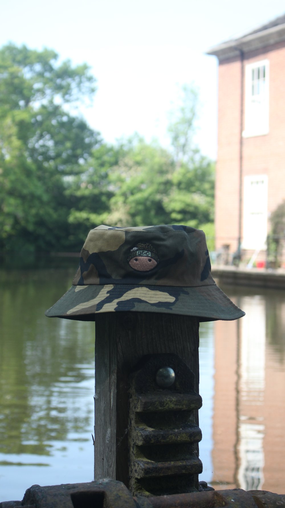 Mascot Embroidered Camo Bucket Hats 