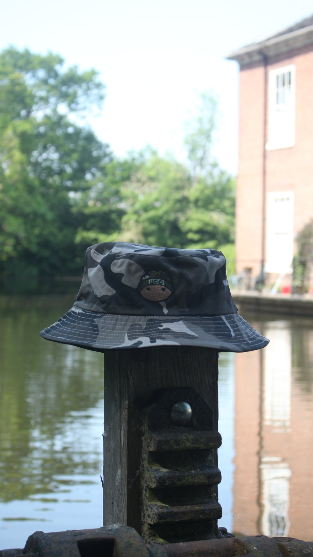 Mascot Embroidered Camo Bucket Hats 