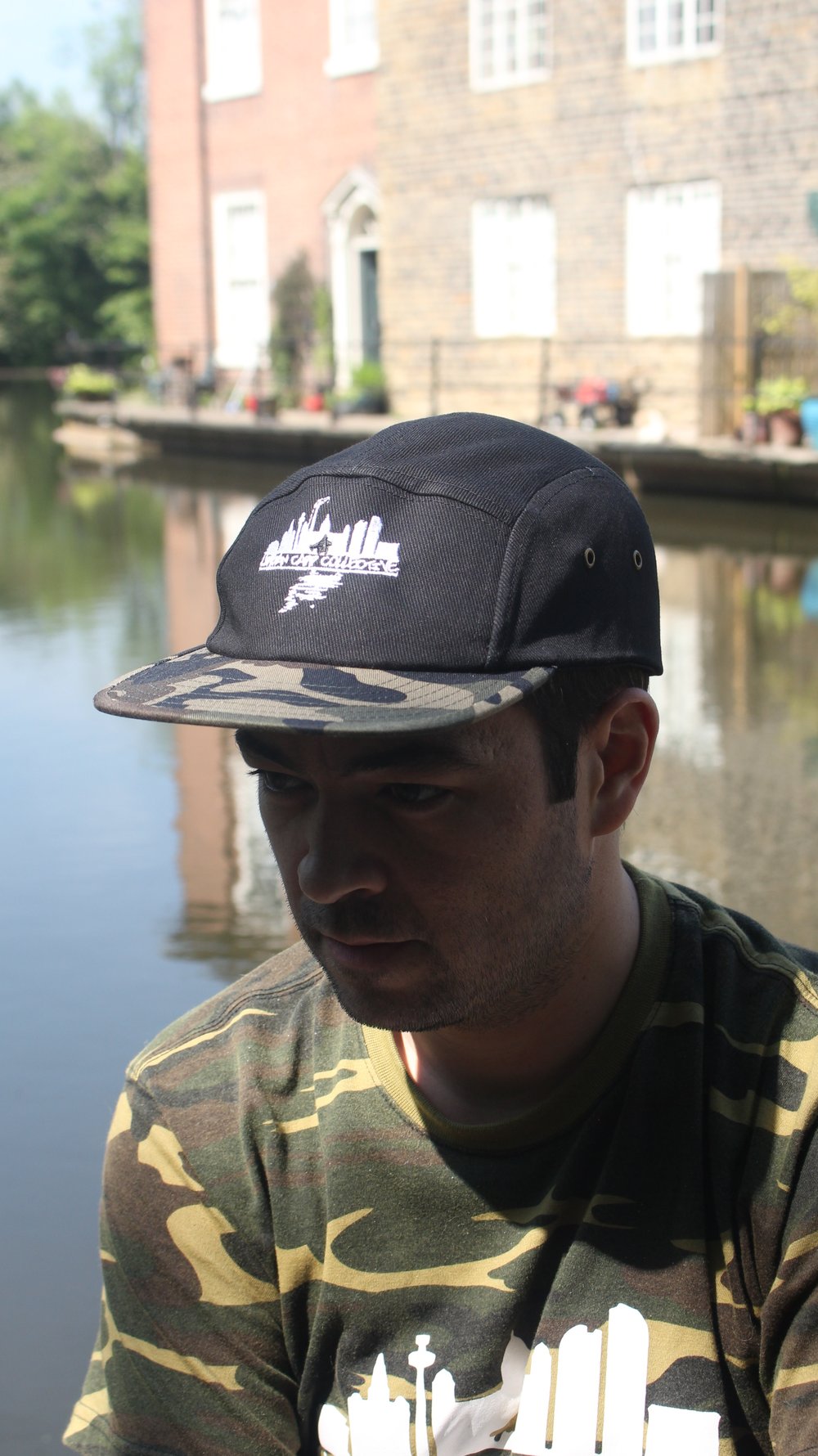 City Embroidered Camo Five Panel 