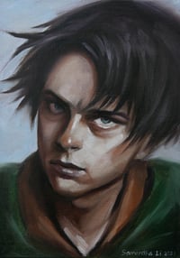 "Levi Ackerman", oil painting on canvas