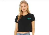 Image 2 of VAMUAYAX CROP TOP BLACK/ MINT