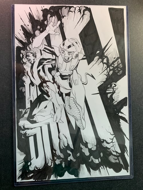 Image of XMEN CHILDREN OF THE ATOM #04 original (variant) cover art