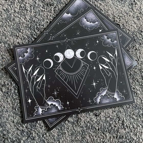 Image of Moon Phases - A4 print 