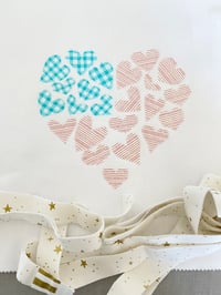 Image 2 of 8” Round Heart of Heart Flag Pastel (PRE-ORDER)