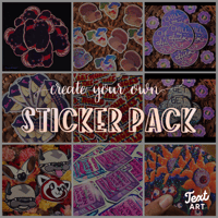 Create Your Own 3, 4, or 5 Sticker Pack!