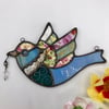 Vintage Patchwork Bird Suncatcher