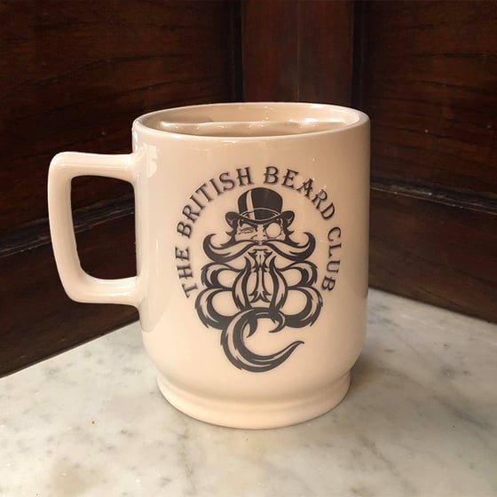 Image of The British Beard Club Moustache Guard Mug