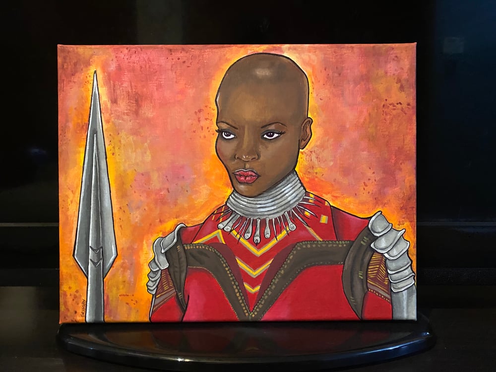 Image of Ayo - Dora Milaje painting 