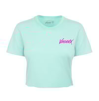 VAMUAYAX CROP TOP MINT/ HOT PINK