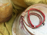 Image 5 of Floral Ceramic beaded necklace n