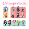 2.5" Acrylic Charms by Robin (@springexalt)