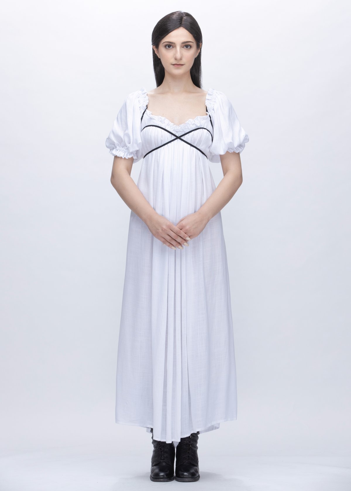 Image of Suri Lace Up Multi Way Dress in White
