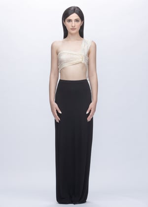 Image of Embroidered Lace Multi Way Tube Top in Ivory