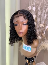 Image 1 of 12” DEEPWAVE 5x5 TRANSPARENT LACE CLOSURE WIG