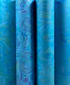 Marbled Paper Gouache on Tabriz Blue II - 1/2 sheets