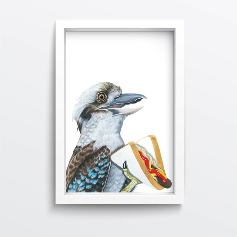 Image of Kookaburra's Snag Giclée Print